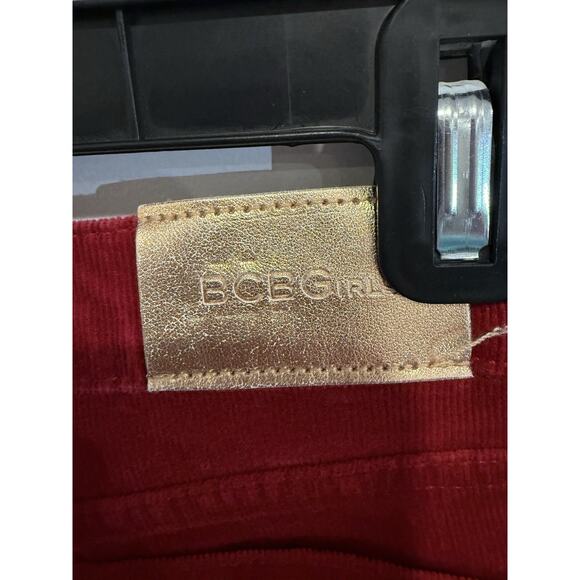 BCBGirl's Skinny Red / Raspberry Corduroy Pants Size 12 - Picture 4 of 6
